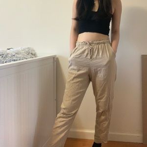Love tree beige pants